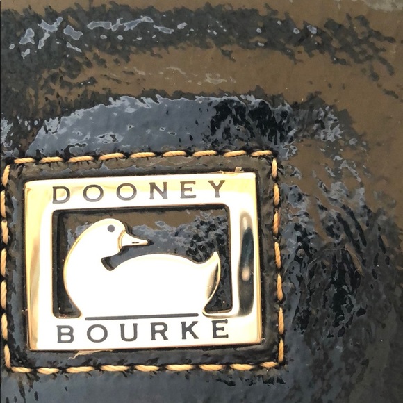 Dooney & Bourke Black Patent Bag - Picture 2 of 9